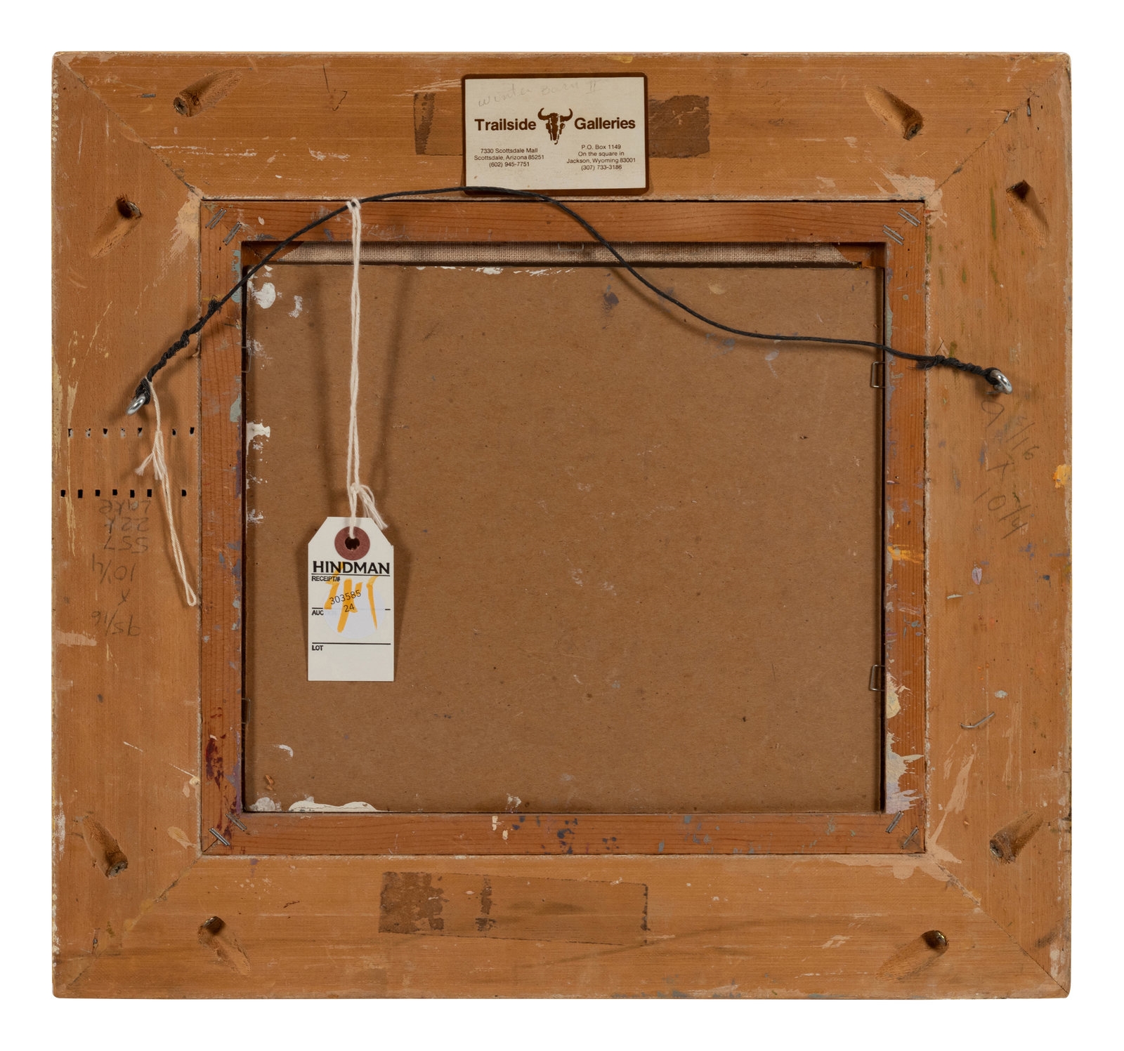 Artwork by Galust Berberian, Winter Barn II, Made of Oil on Board