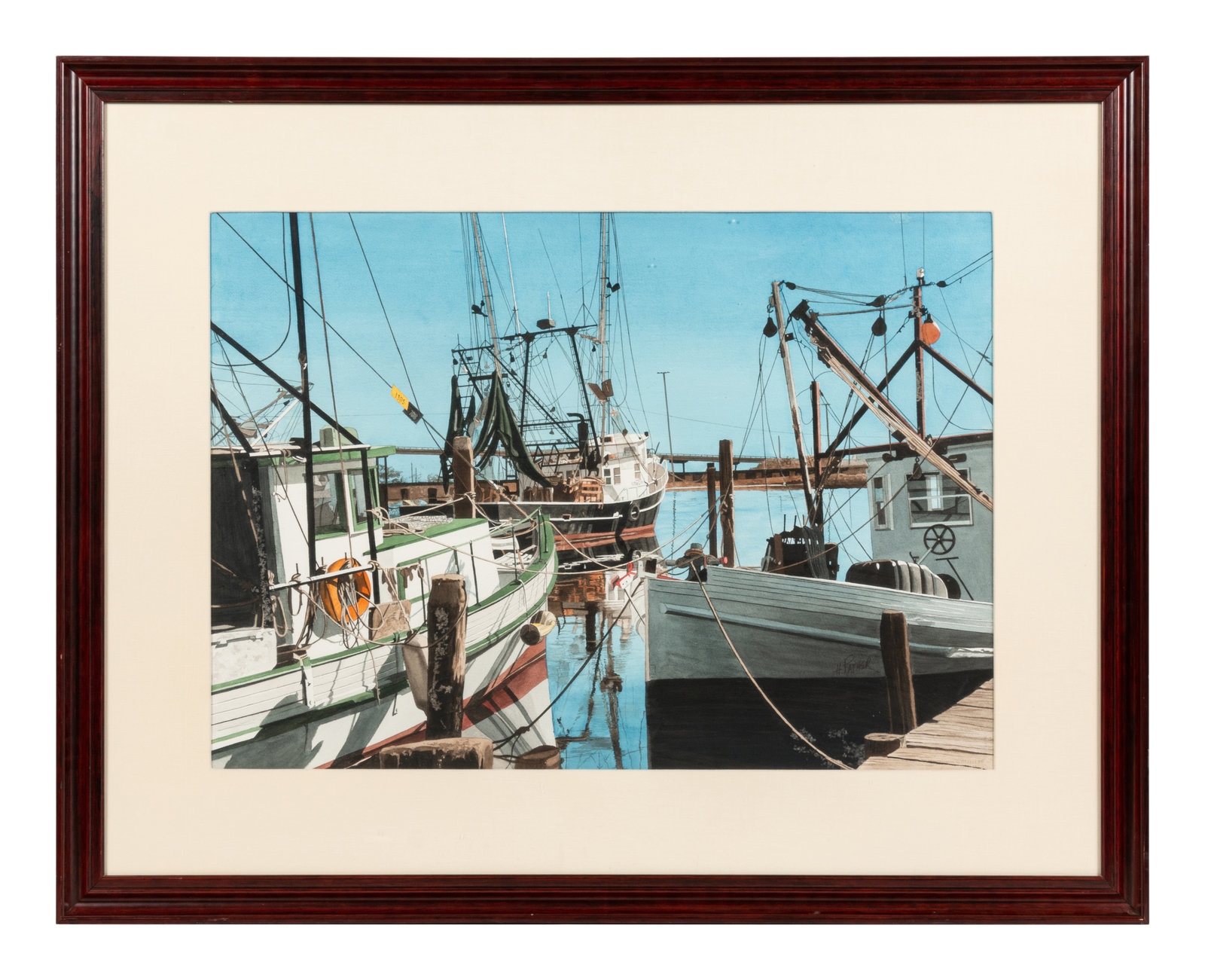 Artwork by Herb Rather, Three Fishing Boards, Made of watercolor
