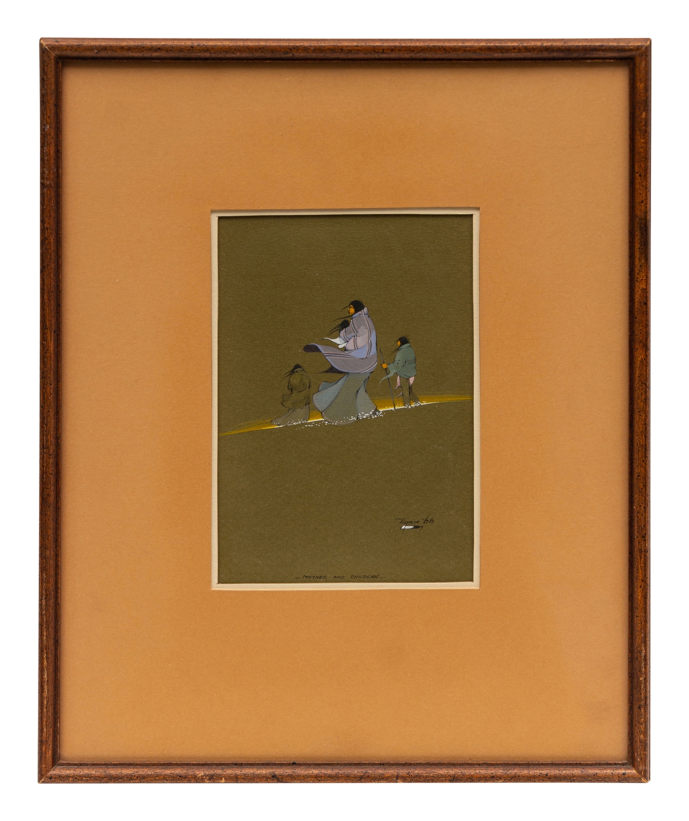 Jerome Tiger Mother and Children (1966) MutualArt