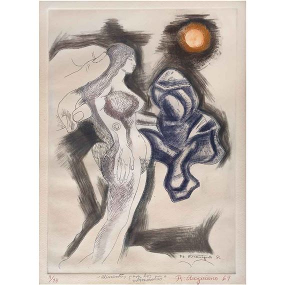 Alimento para los astronautas by Raúl Anguiano, 1969