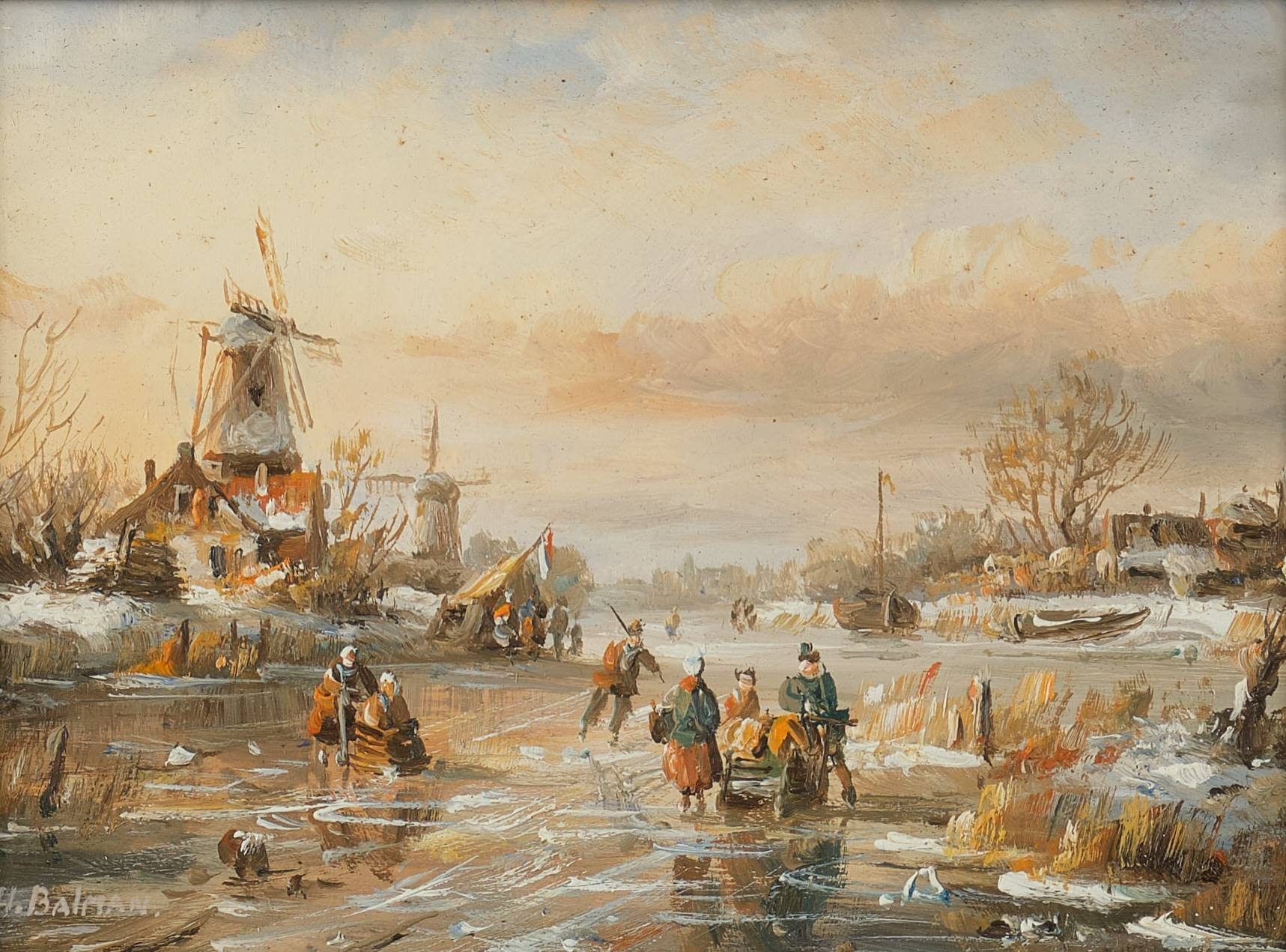 Hendricus Balman | Winterszene | MutualArt