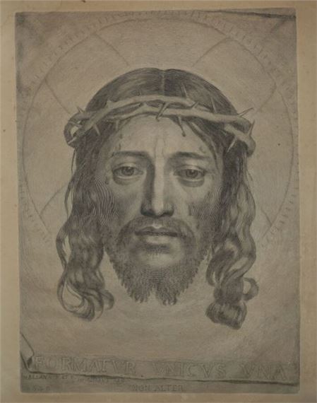 The Holy Face by Claude Mellan, 1649
