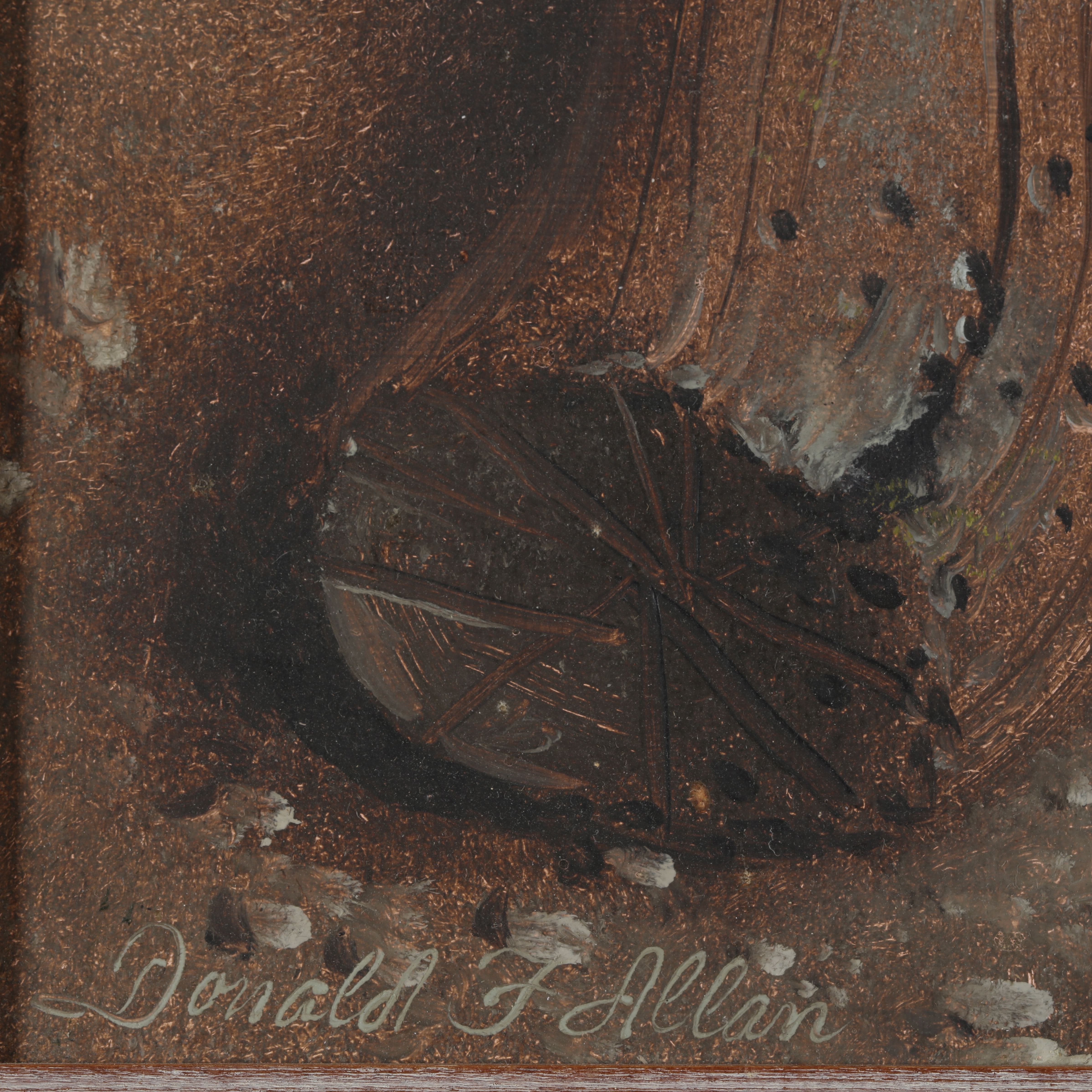 Artwork by Donald F. Allan, Still Life with Nautilus Shell, Made of Oil on canvasboard