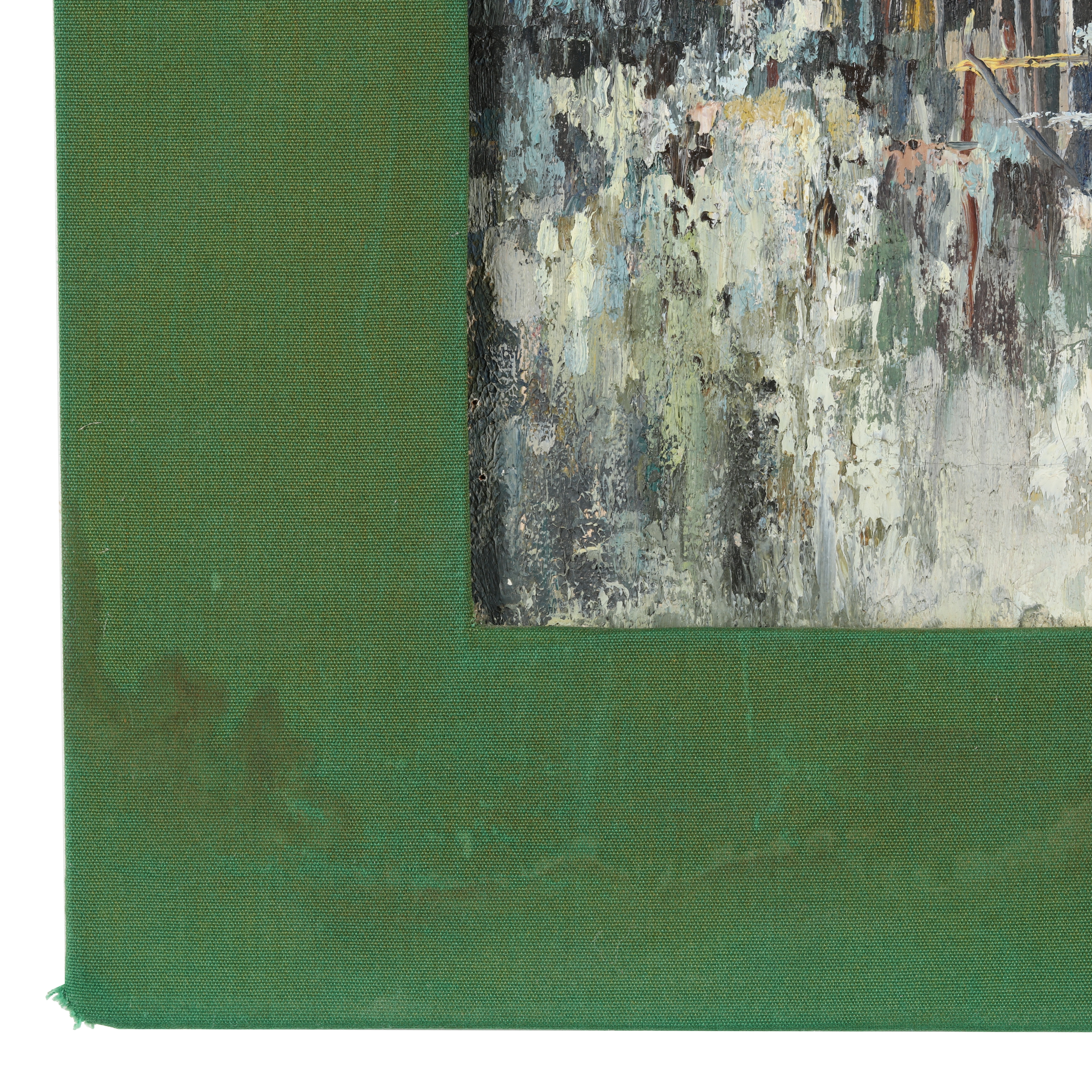 Artwork by M.L. Poum Malakoul, Thai Water Village Scene, Made of Oil on canvas