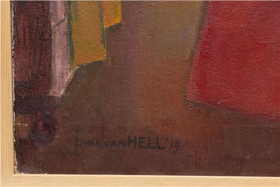 Johan Van Hell | The interior of the living room of the artist (1919 ...