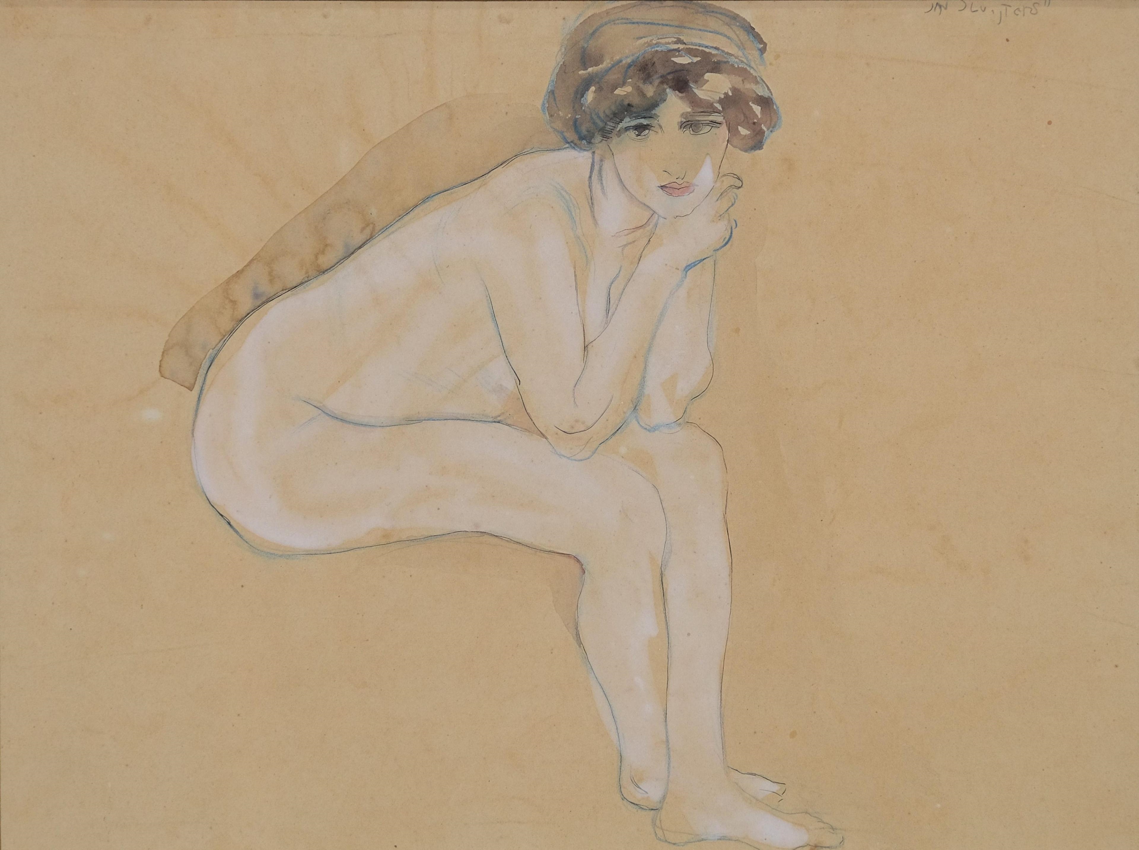 A charming nude portrait of Greet