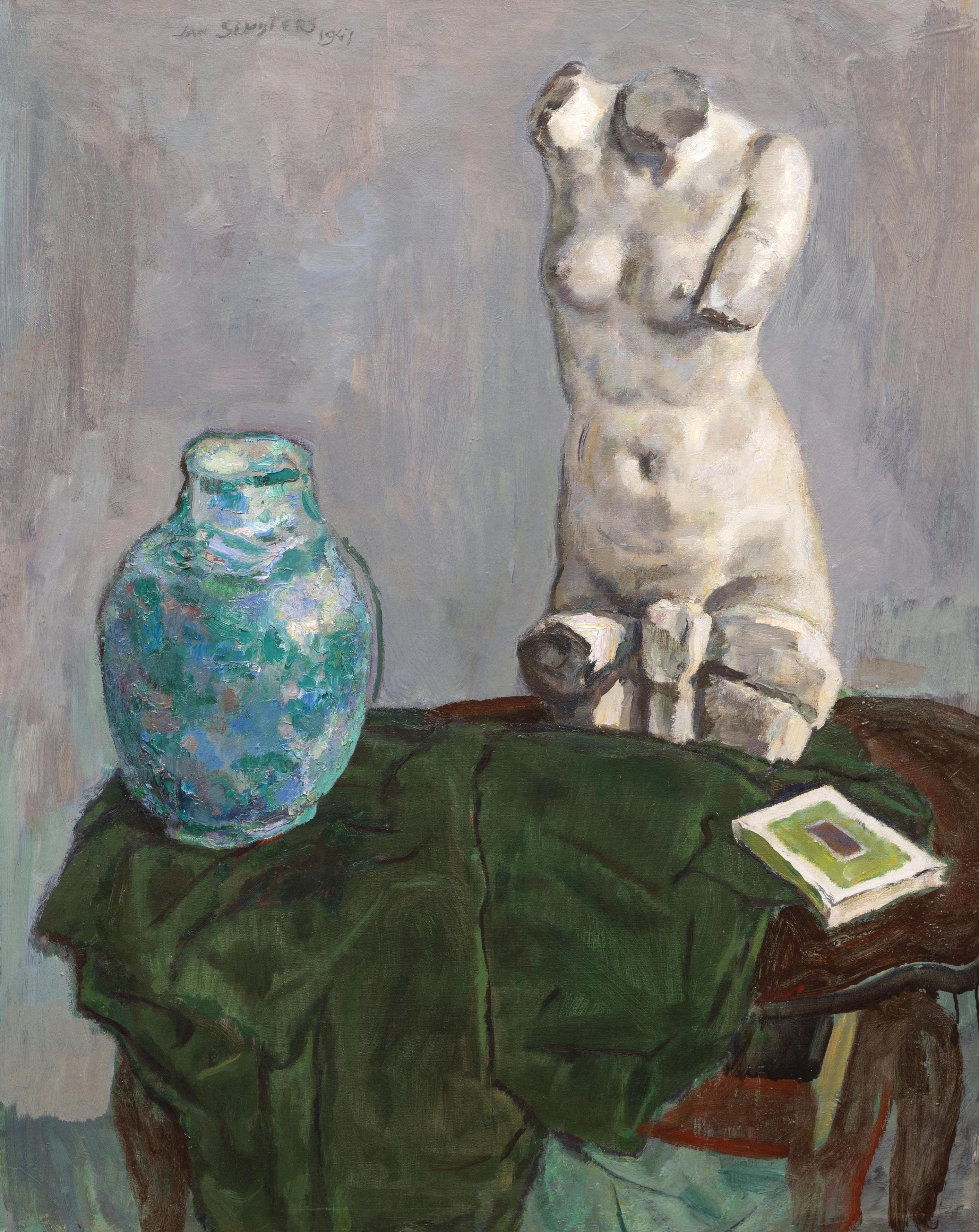 A still life with the torso of Venus and a vase