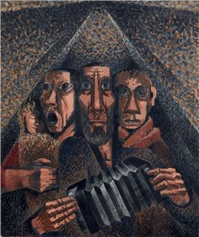 Chanteurs des rues, 1942 - Madeleine Thery-vanber