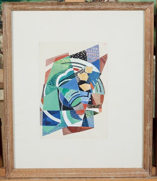Artwork by Madeleine Thery-vanber, Composition, Made of Collage and gouache on monogrammed paper