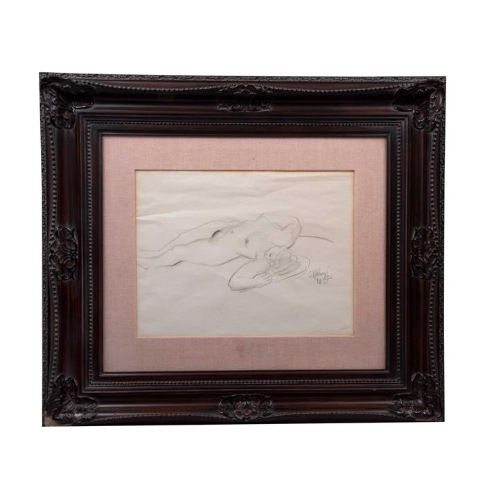 Artwork by Santos Balmoori, Untitled, Made of Charcoal on paper