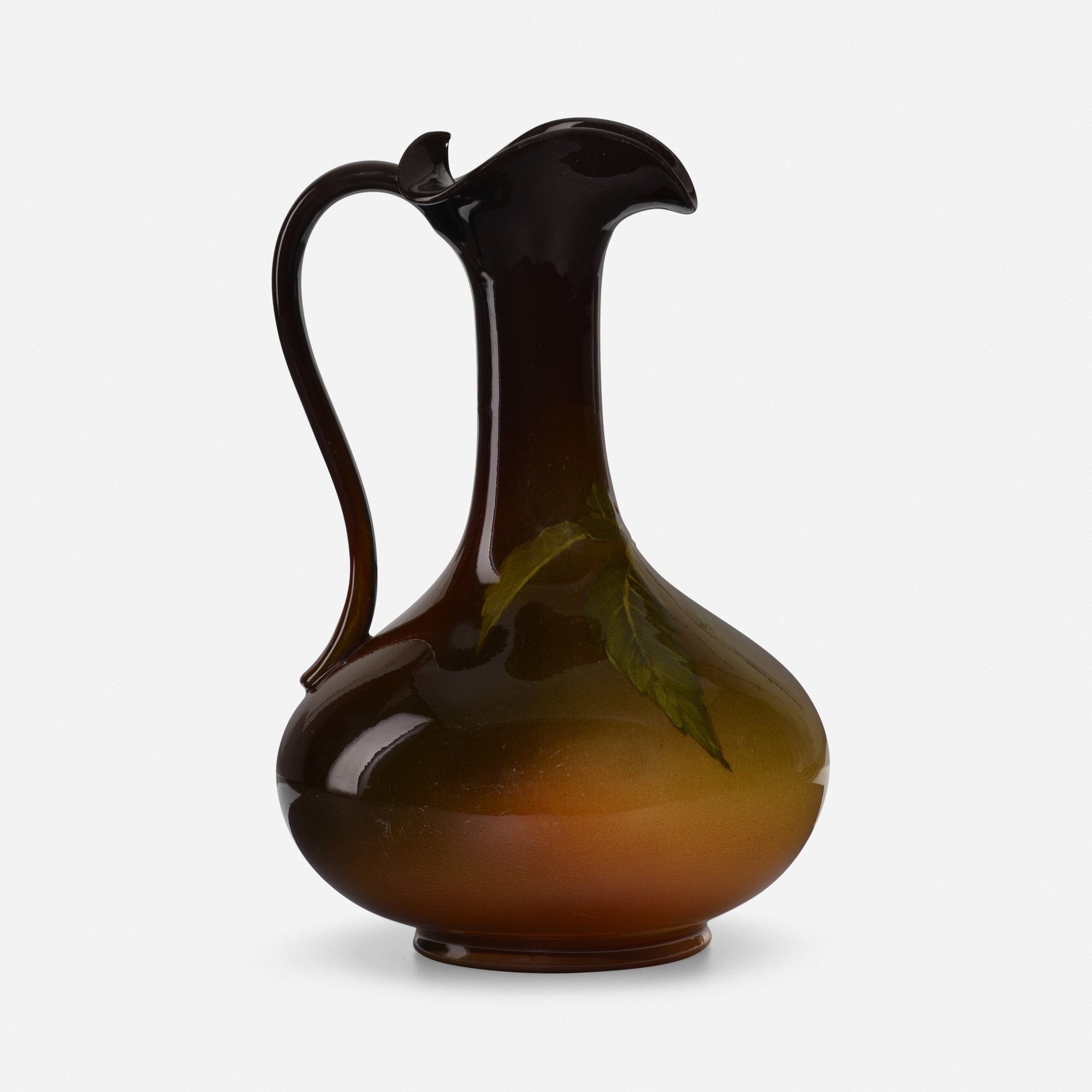 Lenore Asbury Standard Glaze ewer with chestnut (1898) MutualArt