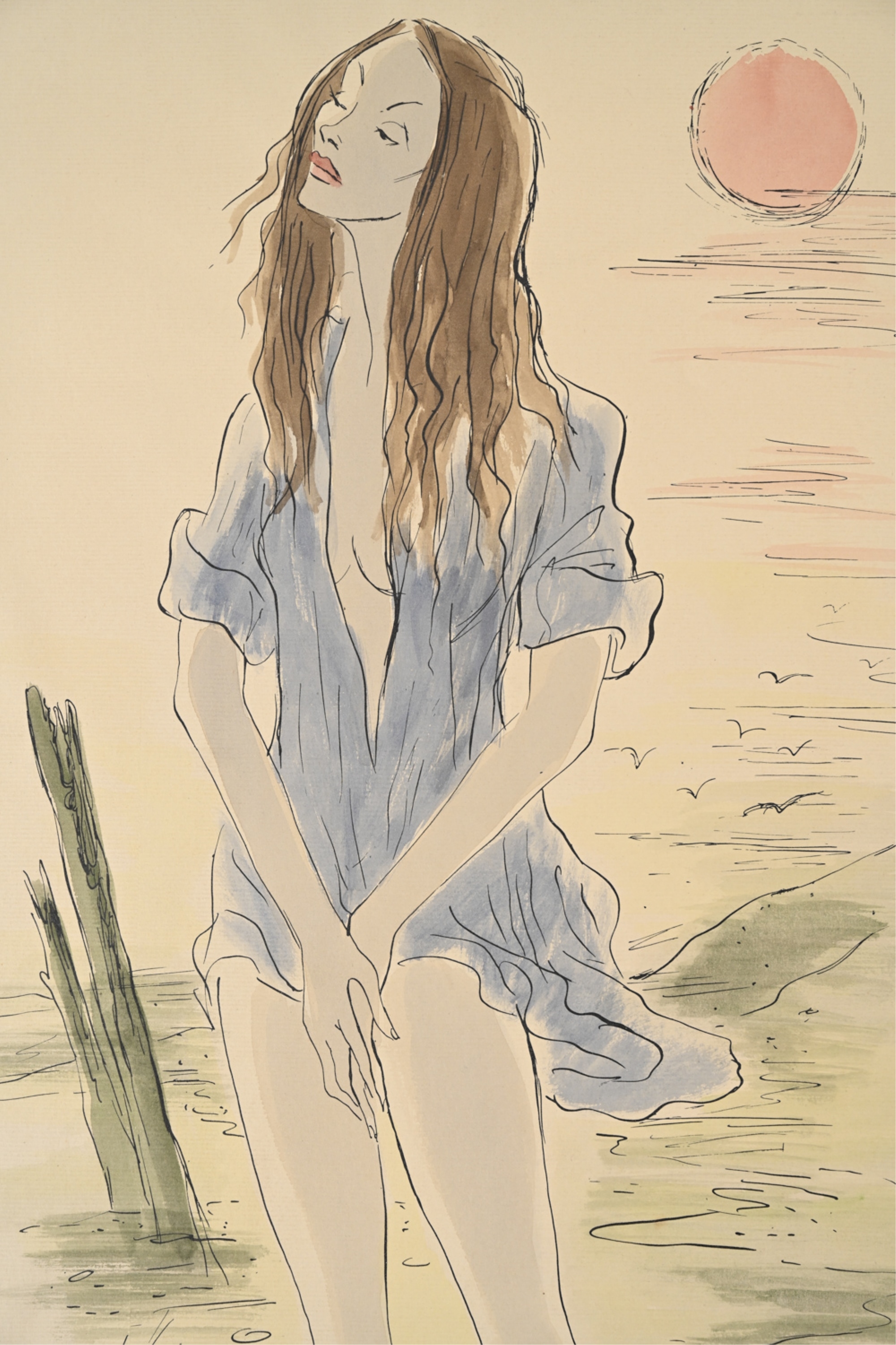 Eric Godal | ERIC GODAL (1899-1969) WATERCOLOR & INK | MutualArt