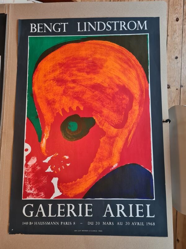 Bengt Lindström | Exhibition poster (1968) | MutualArt