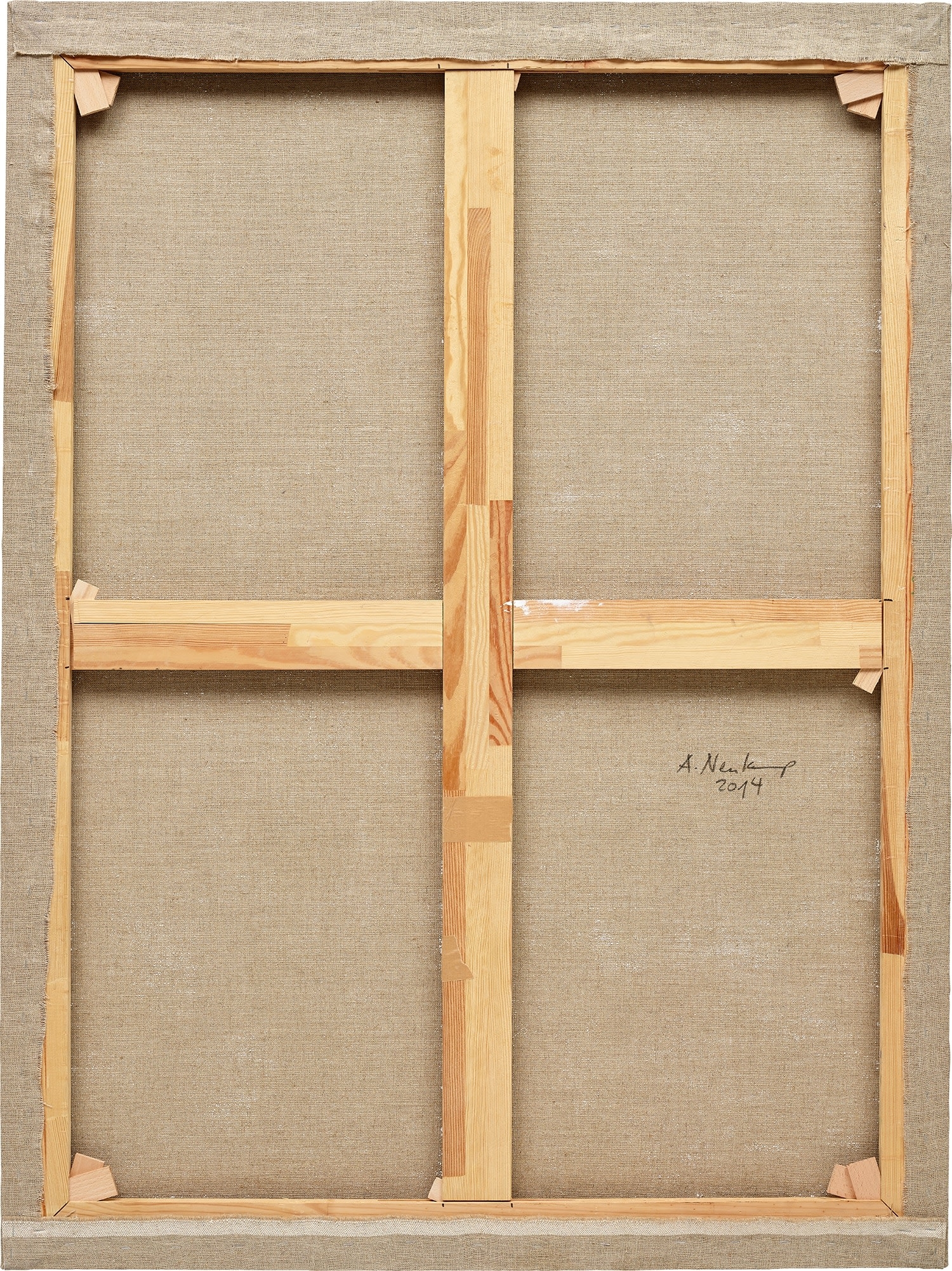 Artwork by Anne Neukamp, Curl, Made of oil, tempera and acrylic on linen