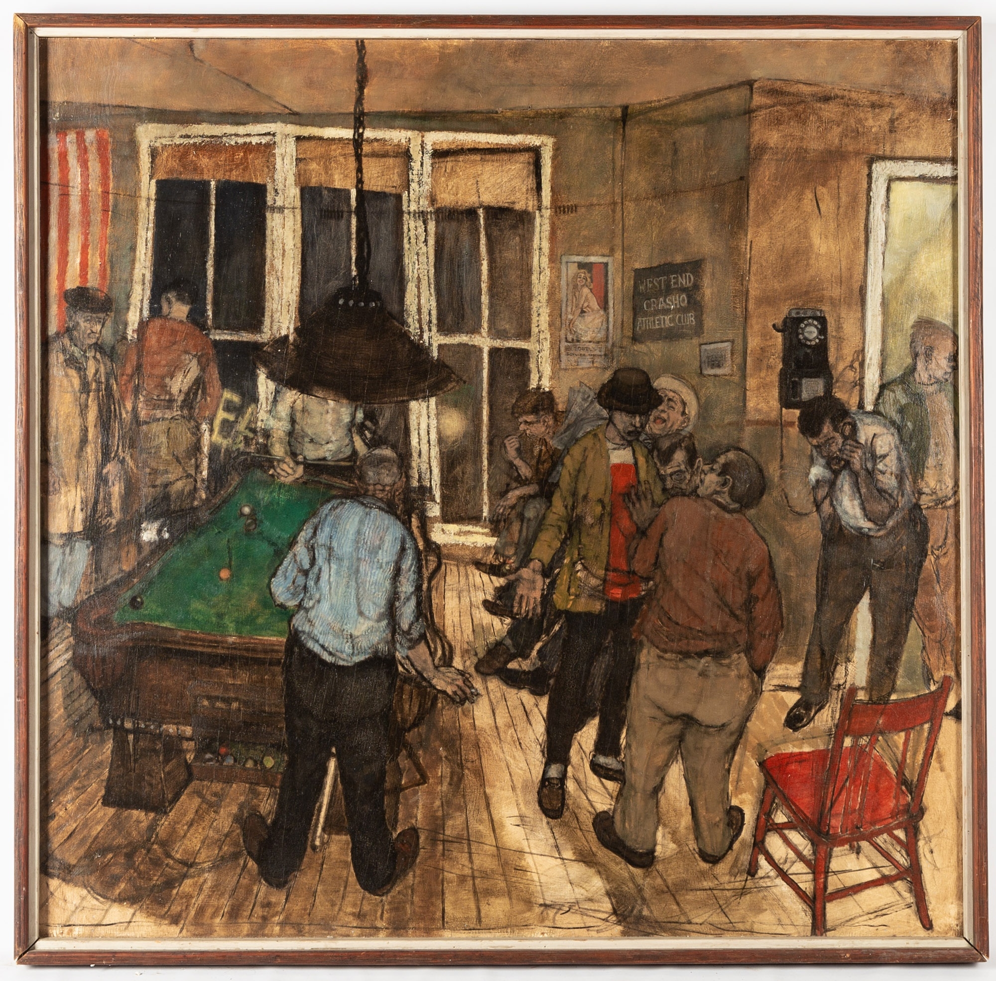 Clyde Singer | Wooster Pool Room (1960) | MutualArt