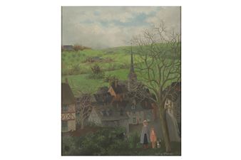 Sophie Strouveサイン入り 大型額装 人物画 庭園風景 Sophie Strouvé | 27 Artworks at Auction | MutualArt
