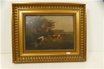 La jeune gardienne de vaches - Louis Demaertelaere