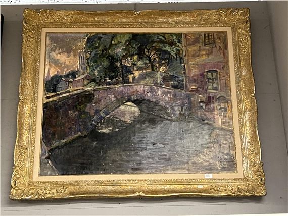 Andre Hallet | Pont à Bruges | MutualArt