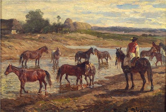 Studies at the academy Munich by Fritz van der Venne