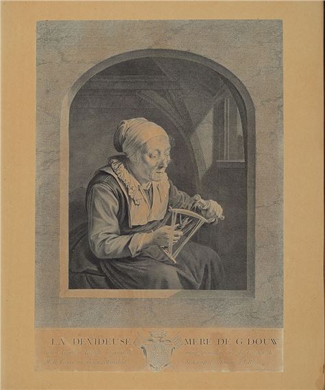 Mére de G. Douw/La Liseuse#" by Johann Georg Wille