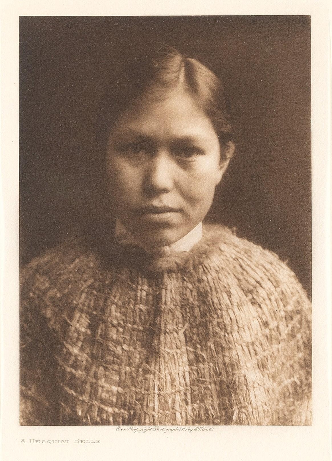 A Hesquiat Belle by Edward S. Curtis, 1915