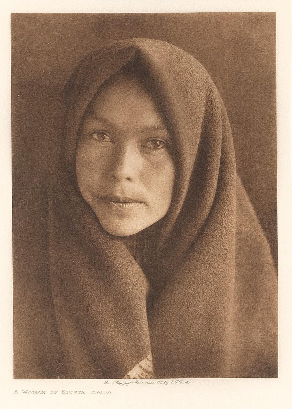 A Woman of Kiusta - Haida by Edward S. Curtis, 1915