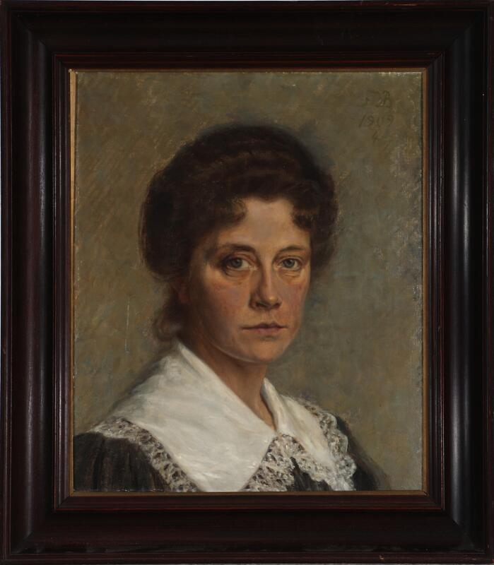 Frida Bugge | The artist's self-portrait (1909) | MutualArt