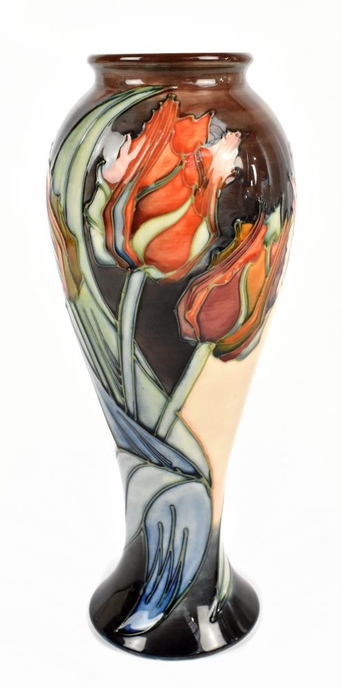 Sally Tuffin | an inverted baluster vase decorated in the 'Red Tulip ...