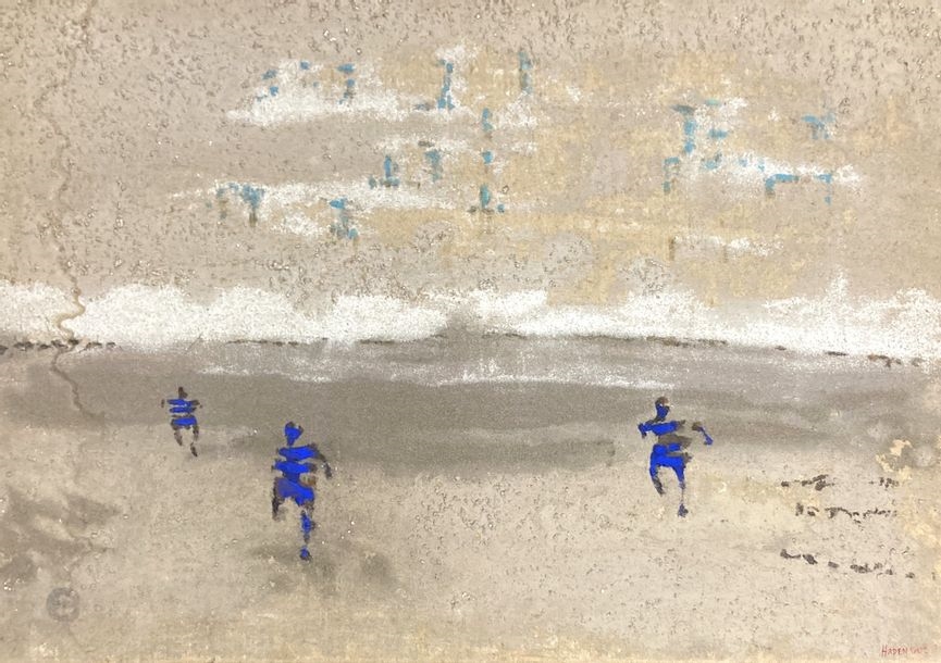 Artwork by Sebastien Hadengue, Figures, Made of Mixed media on canvas