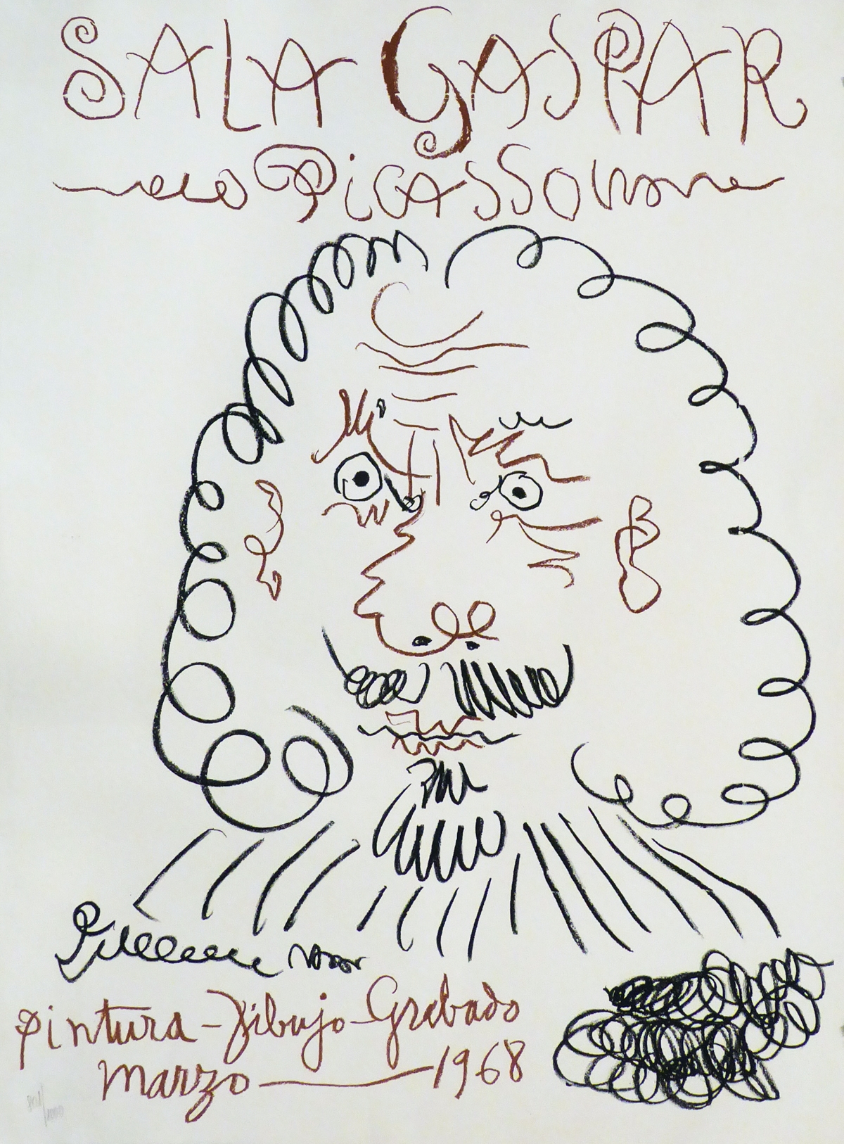 Sala Gaspar. Pintura-Dibujo-Grabado by Pablo Picasso, 1968