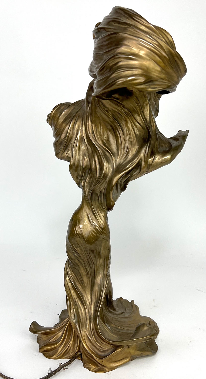 Raoul François Larche | LARCHE BRONZE ART NOUVEAU LIGHTED SCULPTURE ...