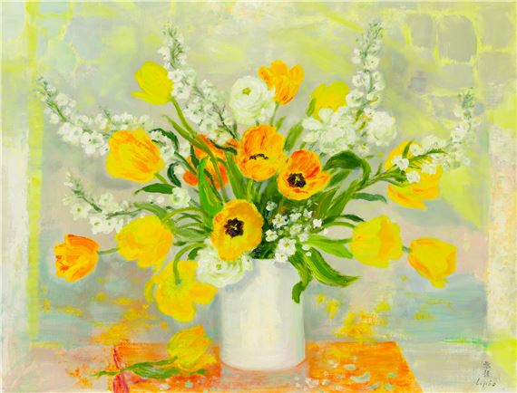 Les Tulipes Jaune by Lê Phổ