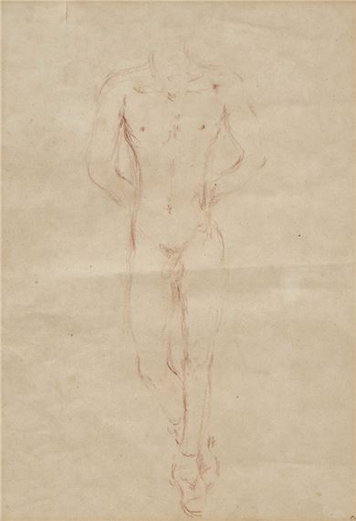 Male figure by Filippo de Pisis, 1978