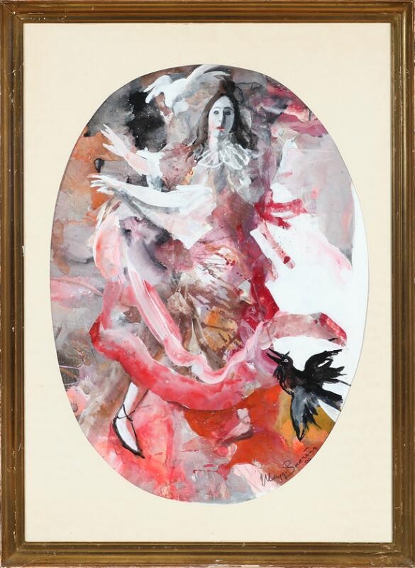 Artwork by Maggi Baaring, Composition, Made of gouache and watercolour on paper