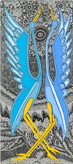 The Love dance of brolga - Russell Saunders