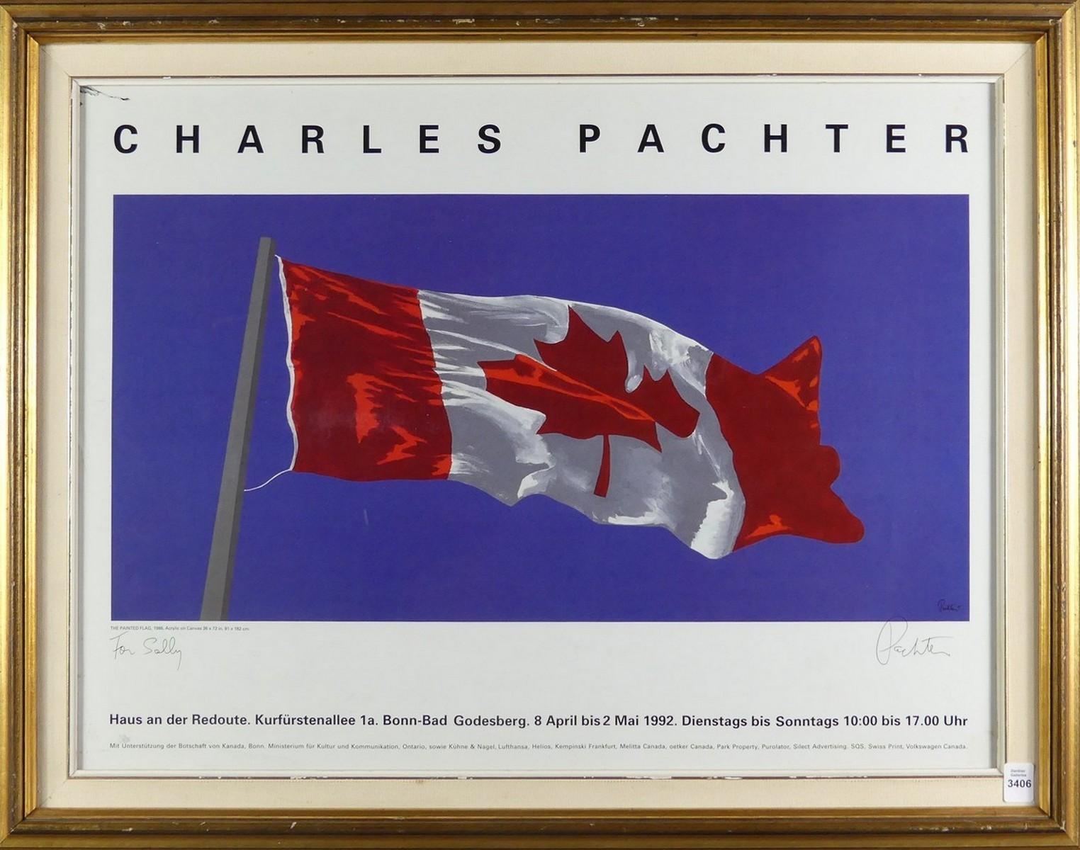 CHARLES PACHTER AUTOGRAPHED POSTER by Charles Pachter