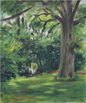 Trees at Lake House - Edwin Maxwell Fry