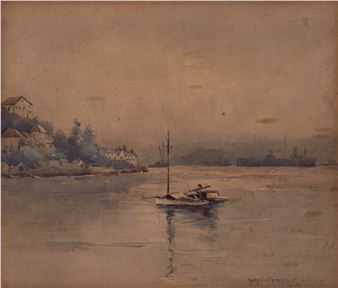 Misty Morning, Double Bay - Winifred Caddy