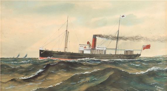 S.S. Warooka Port Adelaide 1903 by Frederick Dawson, 1903