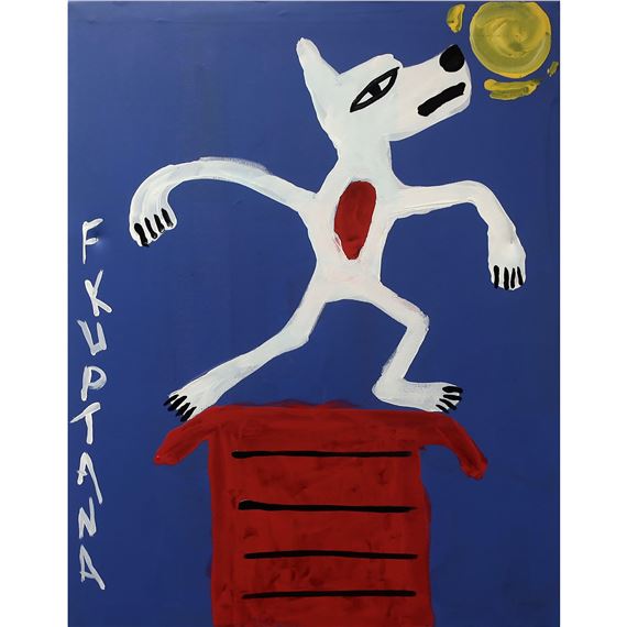 UNTITLED (DANCING WOLF) by Floyd Kuptana