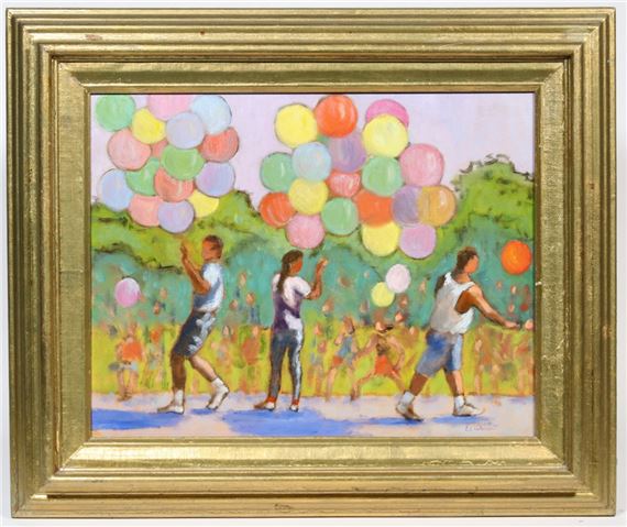 "Balloon Sellers" by Linda Low Wolcott