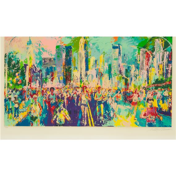 LeRoy Neiman NEW YORK CITY MARATHON, 1980 MutualArt