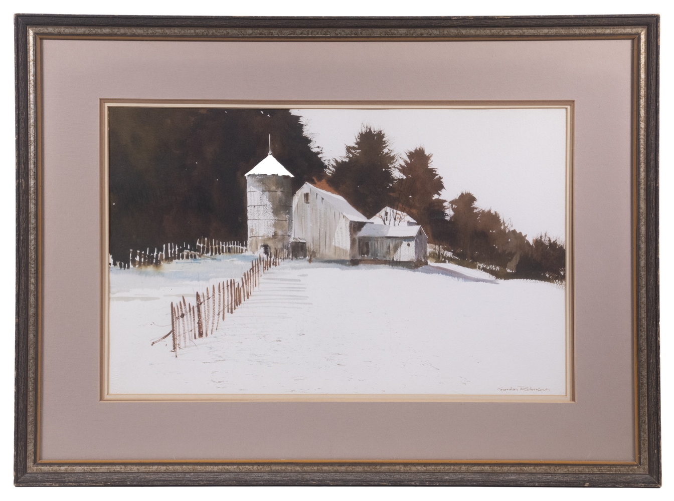 Gordon Robinson | Winter Farm | MutualArt