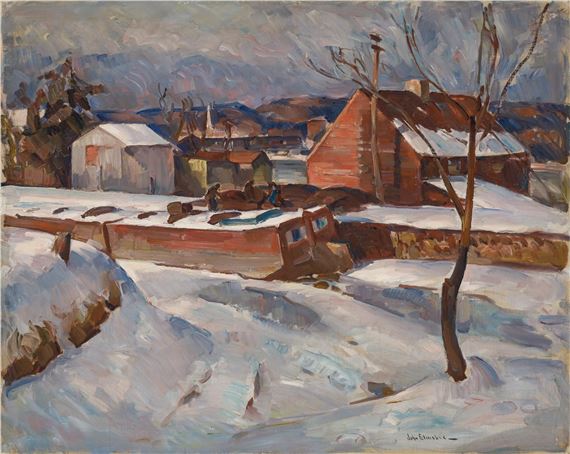 "Canal and River", 1930 by John Fulton Folinsbee, 1930