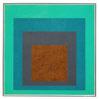 Homage to the Square in Green Frames - Josef Albers