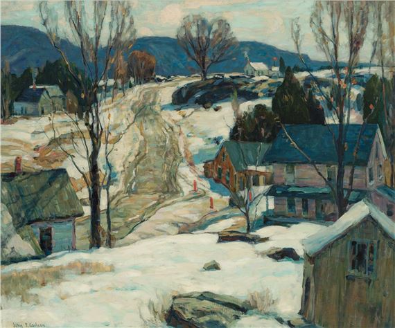 "Upland Village" by John Fabian Carlson