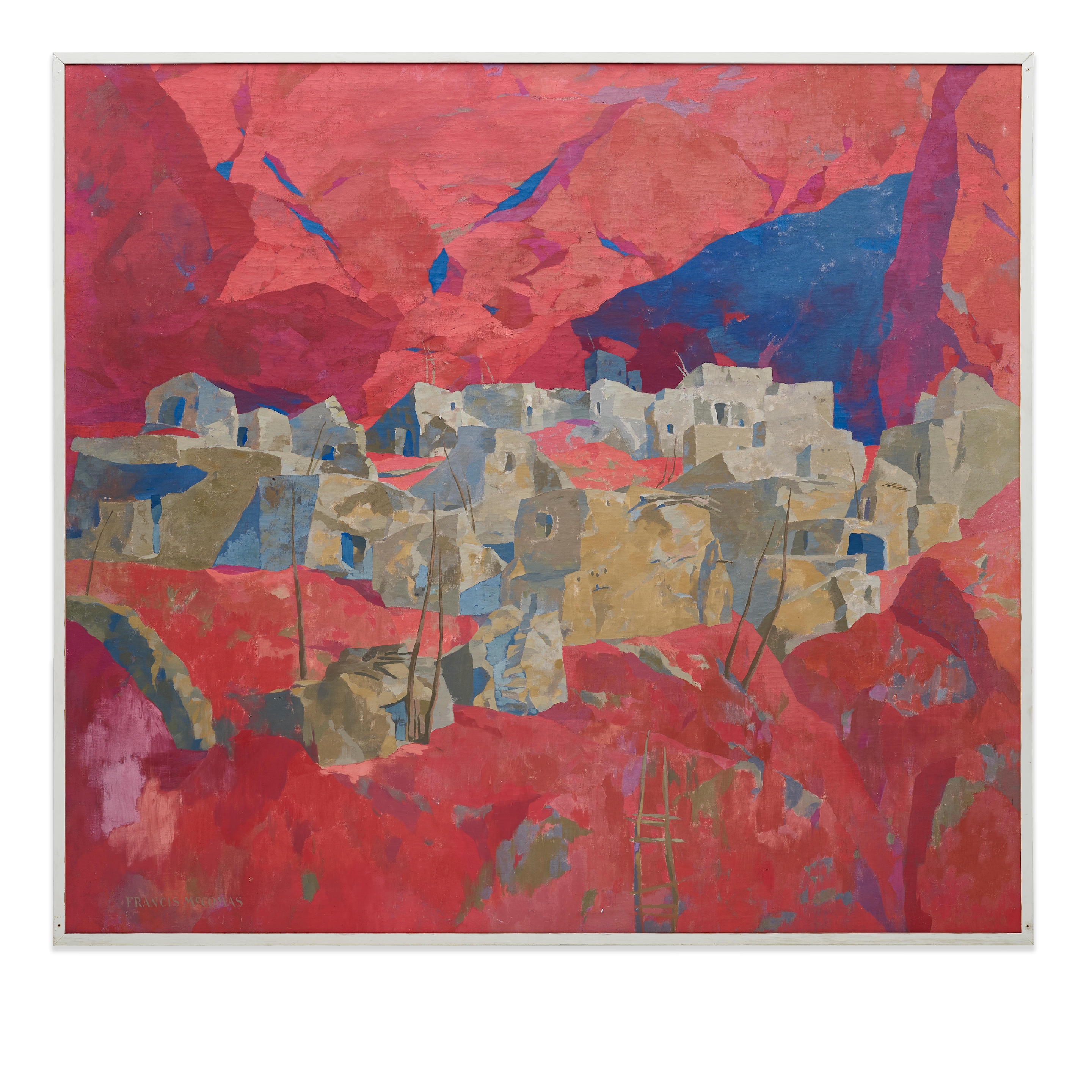Artwork by Francis McComas, Cliff Dwellings, Made of oil on canvas