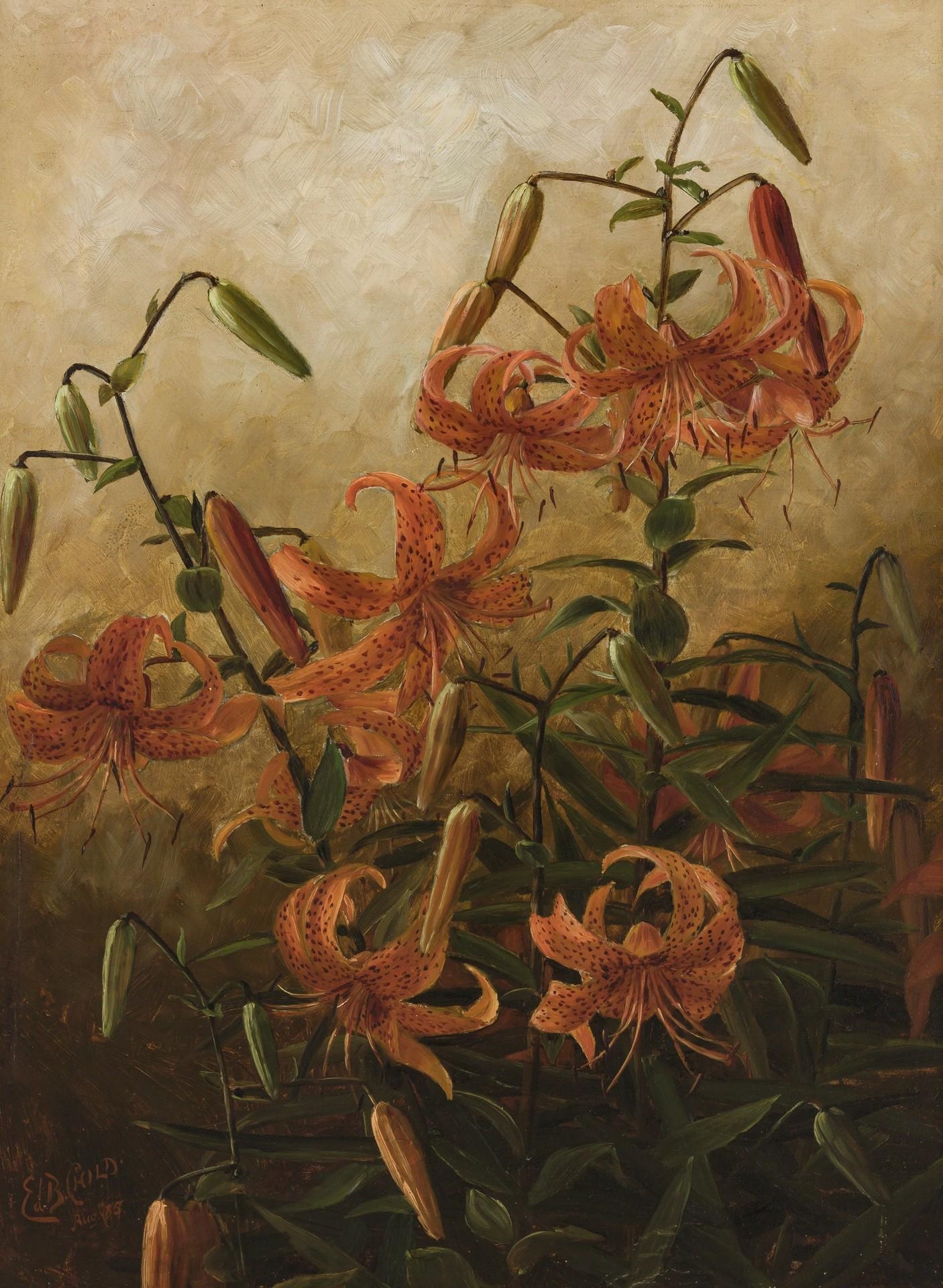 Edwin Burrage Child | Tiger Lilies, 1885 (1885) | MutualArt