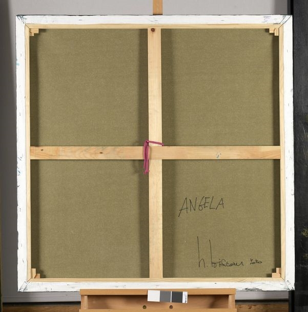 Artwork by Hervé Loiseau, Angela, 2020, Made of Acrylic and aerosol on canvas