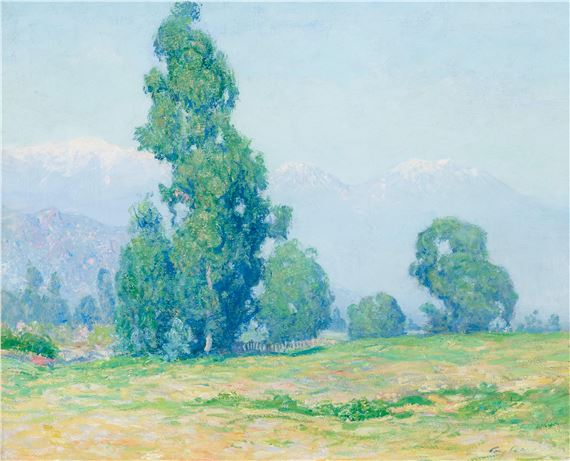 Guy Rose | Along the San Gabriel Mountains (Circa 1916) | MutualArt